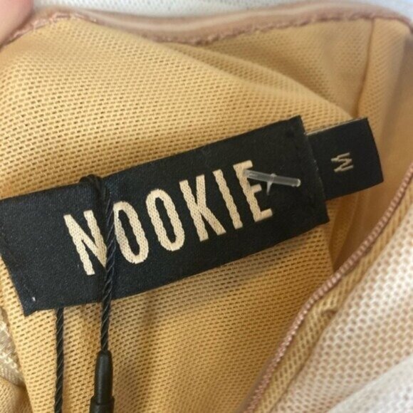 NWT NOOKIE x REVOLVE Dita Mesh Gown in White & Nude - Picture 4 of 8